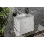 MW12 Matte White MDF Wall Hung Vanity Cabinet Only